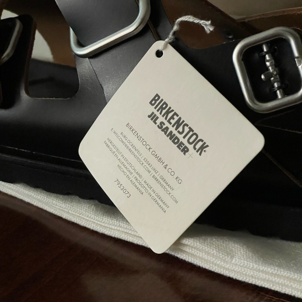 Birkenstock 1774 X Jil Sander Milano Black Sandals - Picture 2 of 4